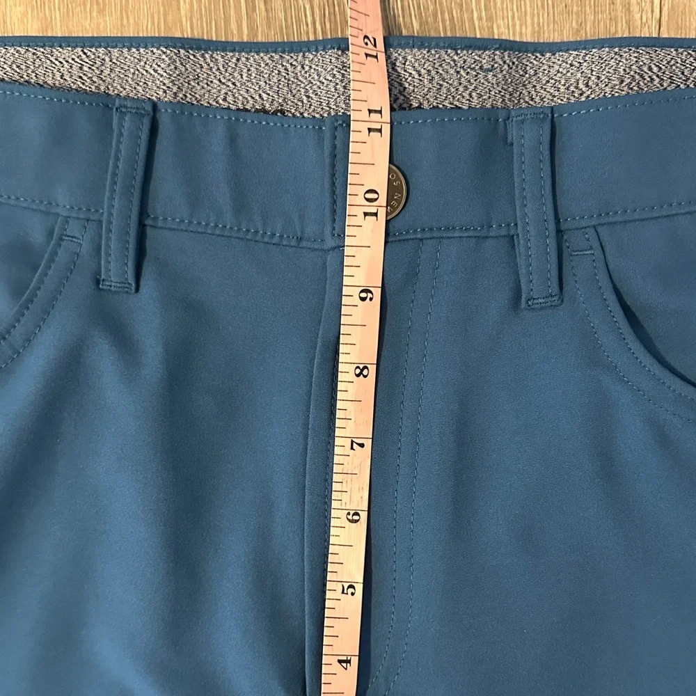 Bonobos 35 Golf Performance Slim Fit Teal‎ Mens Athletic Casual Flat Front Pants